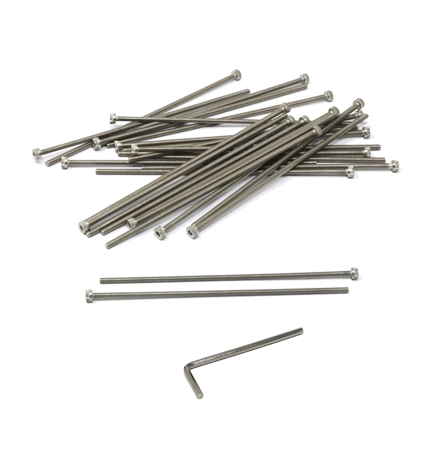 iexcell 20 Pcs M8 x 30/35/40/45/50 mm Stainless Steel 304 Hex Socket Head Cap Screws Bolts Assortment, Fully Threaded