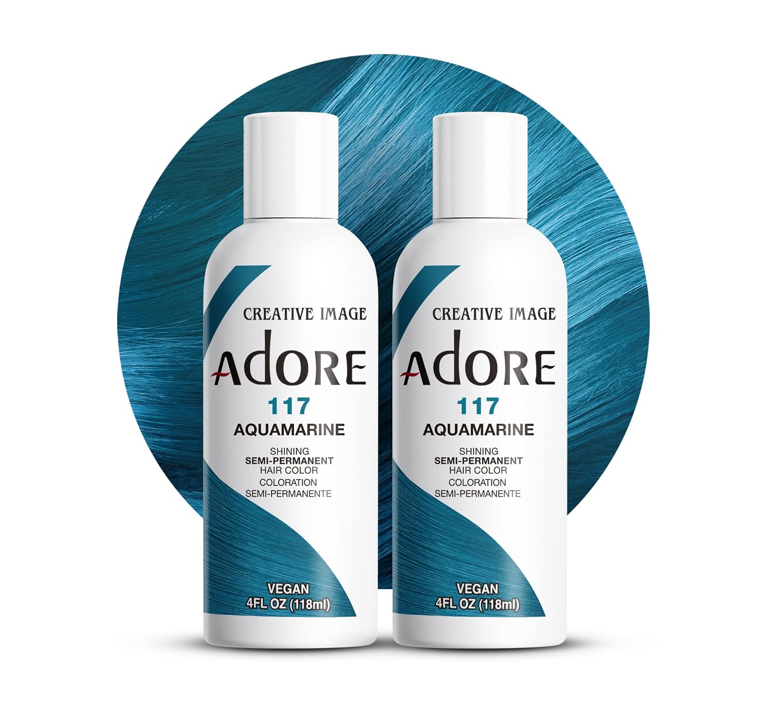 Adore Semi Permanent Hair Color, 107 Mocha, 4 Fl Oz | Vegan & Cruelty-Free Brown Hair Dye | No Ammonia, No Peroxide, No Alcohol