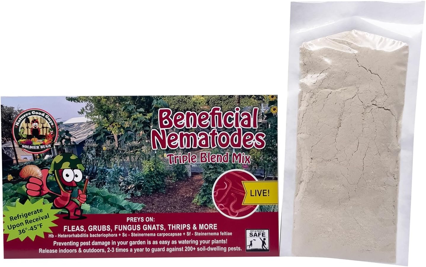 NaturesGoodGuys - Triple Blend Beneficial Nematodes HB+SC+SF (50 Million)
