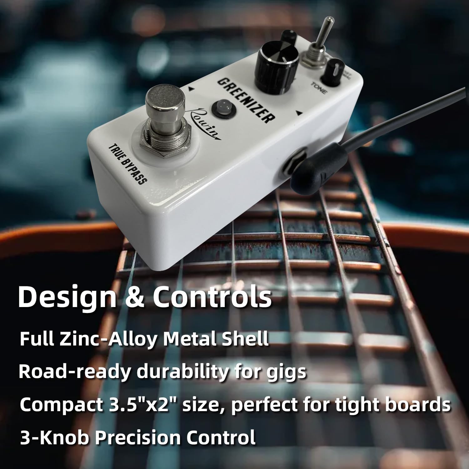 Vintage Vacuum Bluesy Guitar Effect Pedal,Electric Guitar Effect Sound Low Key Mild Clipping