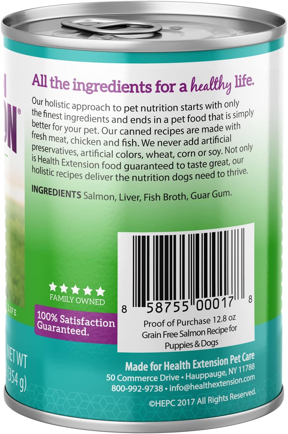 Health Extension 95% Beef Grain-Free Wet Dog Food, High Protein Recipe, Limited Ingredients, Picky Eaters, Ideal for Sensitive Stomachs 5.5 oz (Case of 24)