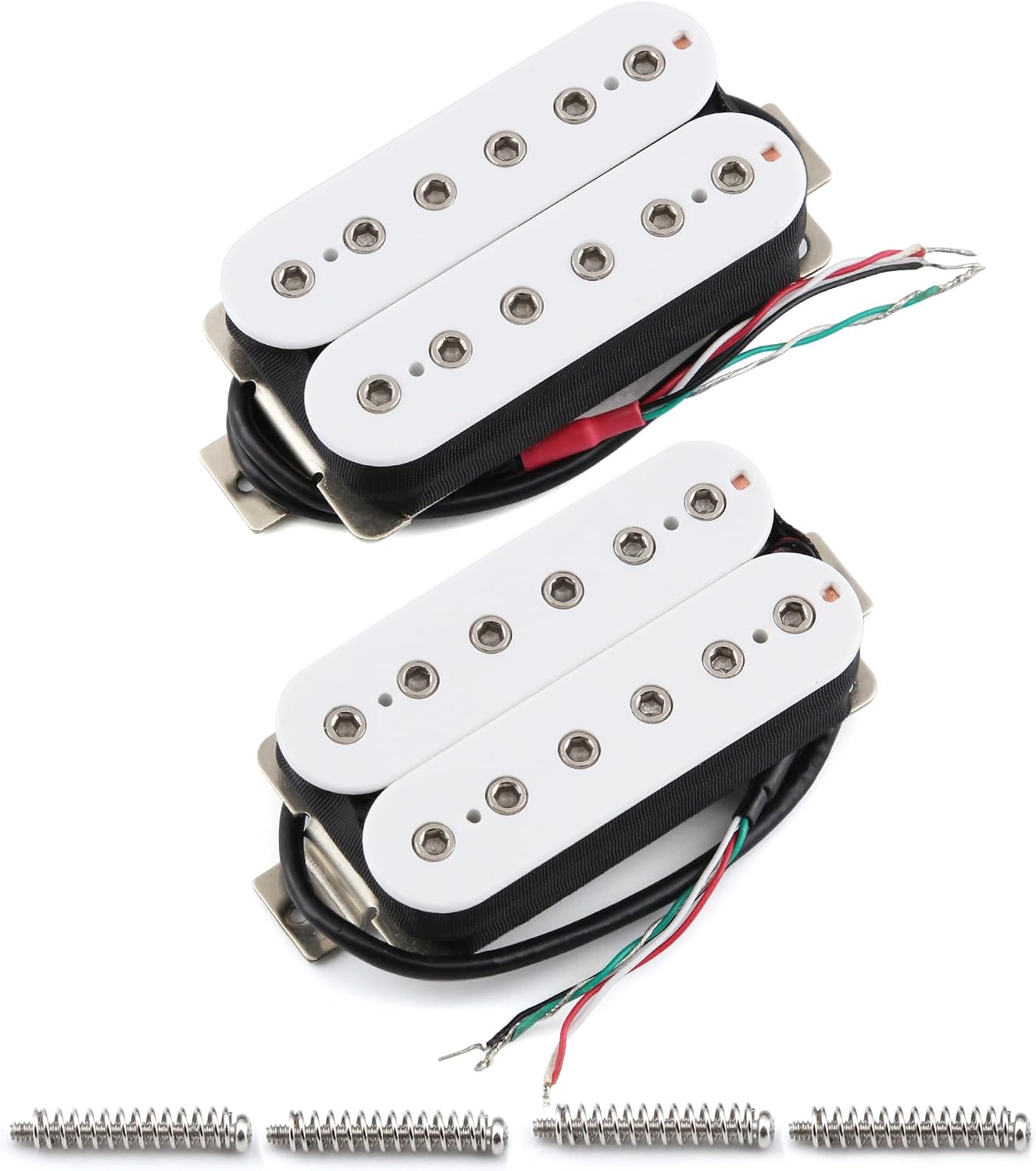 FLEOR Bridge Pickup Ceramic Double Coil Humbucker Pickups for Electric Guitar Pickup-Black
