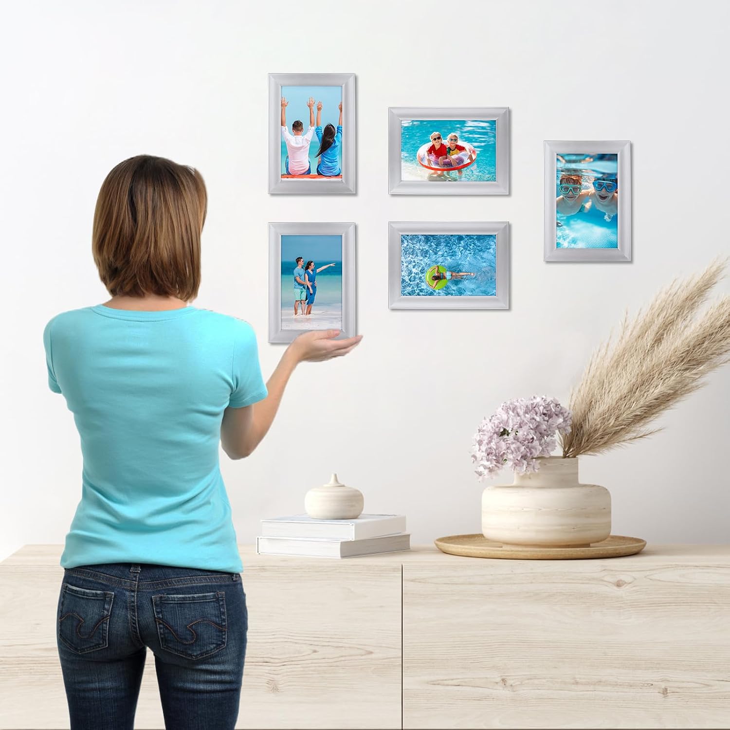 Giftgarden Black 8x10 Picture Frame Bulk, Multi 8 x 10 Photo Frames Set for Wall Hanging or Tabletop, 12 Pack