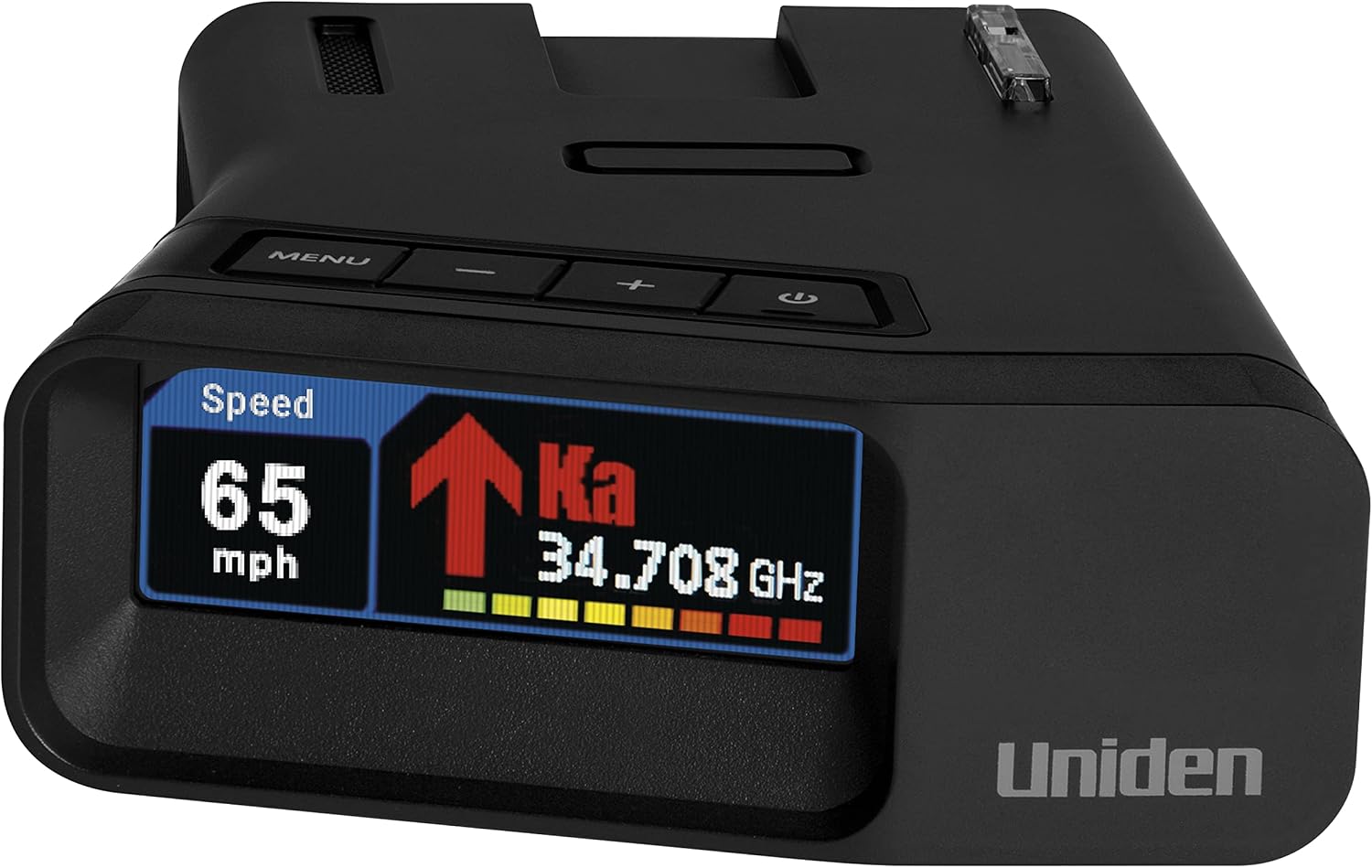 Uniden R7 Extreme Long-Range Laser-Radar Detector, Built-in GPS w/ Real-Time Alerts, Dual-Antennas Front & Rear w/Directional Arrows, Voice Alerts