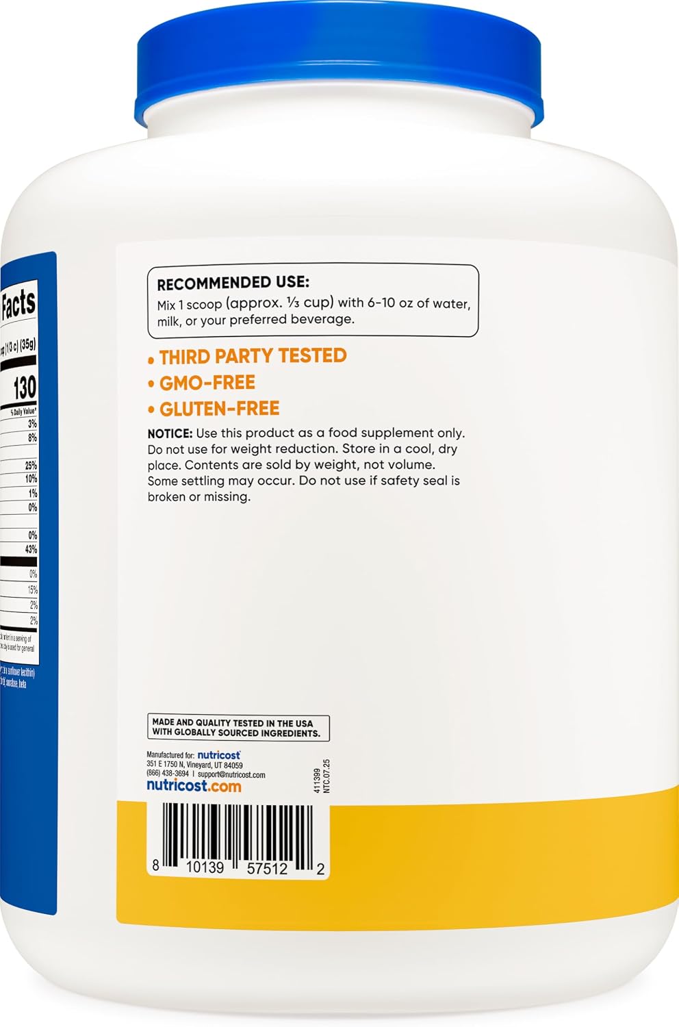 Nutricost Whey Protein Concentrate Powder (Unflavored) 2LBS, Gluten Free | GMO-Free