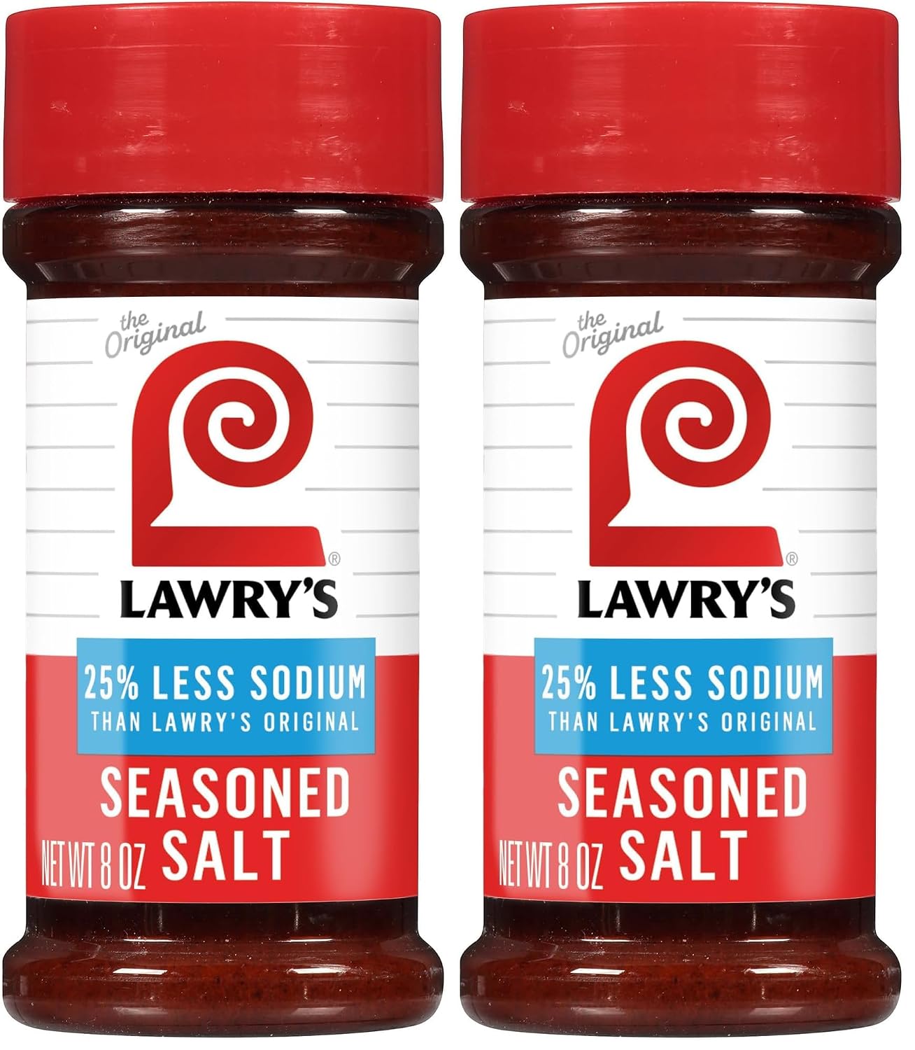 Lawry’s Seasoned Salt, 25% Less Sodium, No MSG Added, Kosher Certified, Staple, Versatile, All-Purpose Seasoning to Shake on Beef, Pork, or Poultry, 8 oz