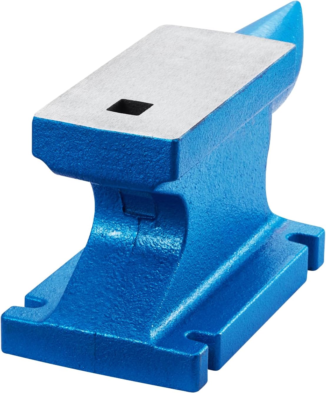 VEVOR Blacksmith Anvil 55 lbs (25 kg) Single Piece of Iron with Square Holes Ideal for Metalurgical and Blacksmiths in Metal Workshop and for
