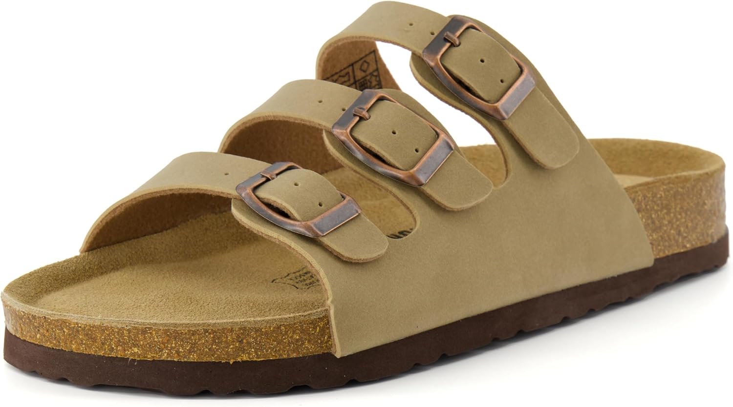 CUSHIONAIRE Women's Lela Cork footbed Sandal with +Comfort