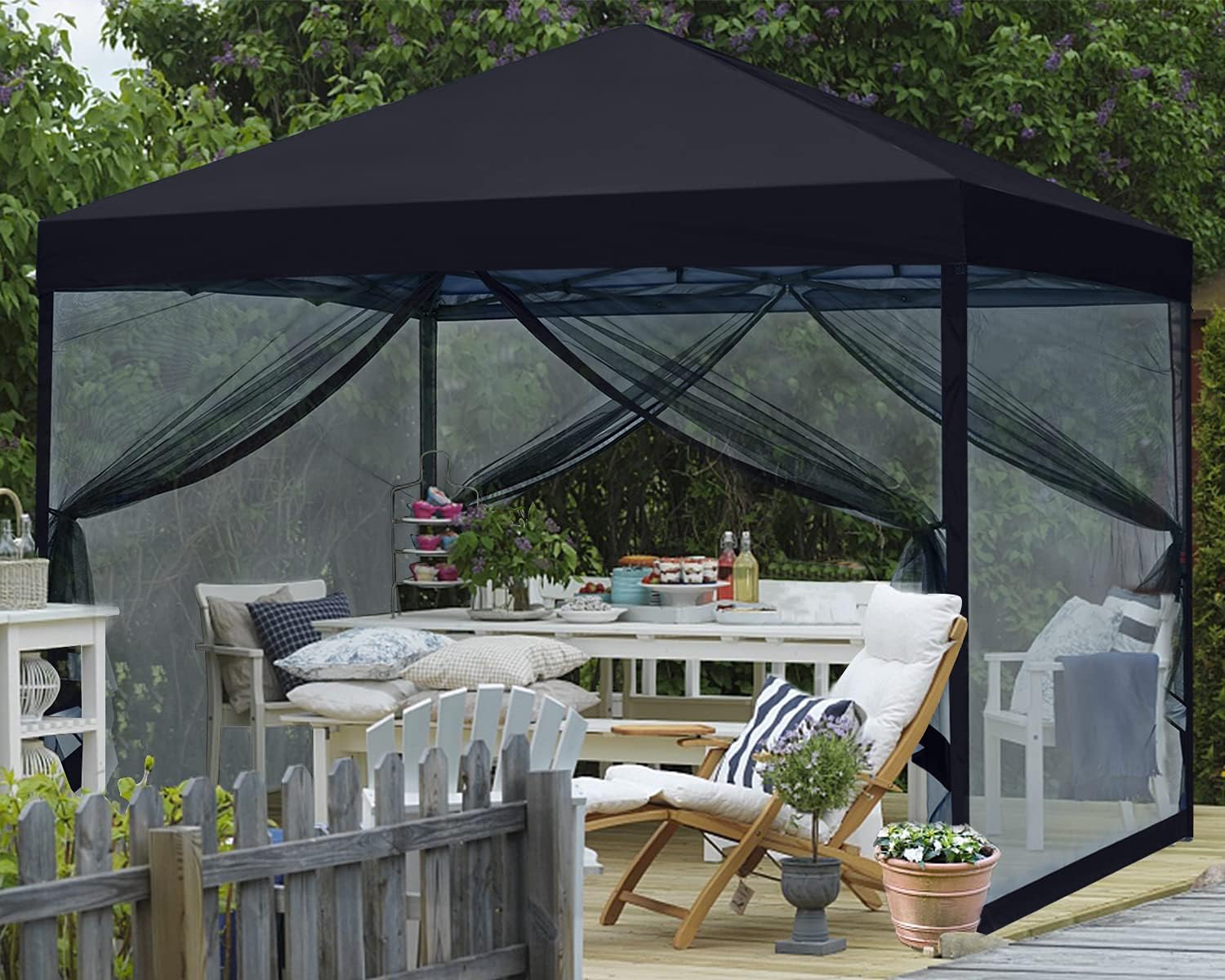 ABCCANOPY 10x10 Pop Up Canopy Tent, Slant Leg Outdoor Shade, Dark Gray