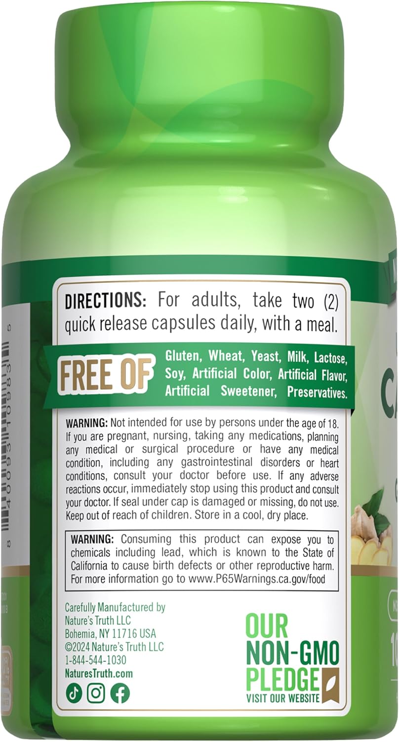 Nature's Truth Cayenne Pepper Capsules | 40,000 HU | 100 Count