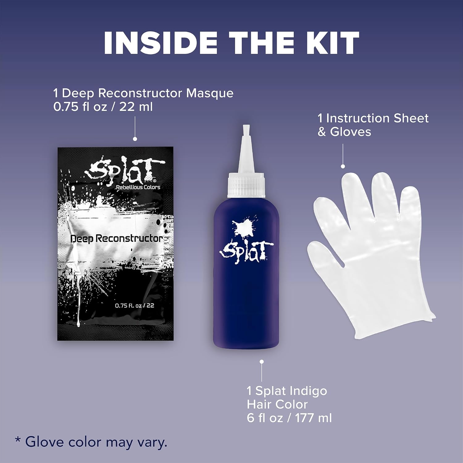 Splat Midnight Magenta Semi Permanent Hair Dye Kit, 1 Application