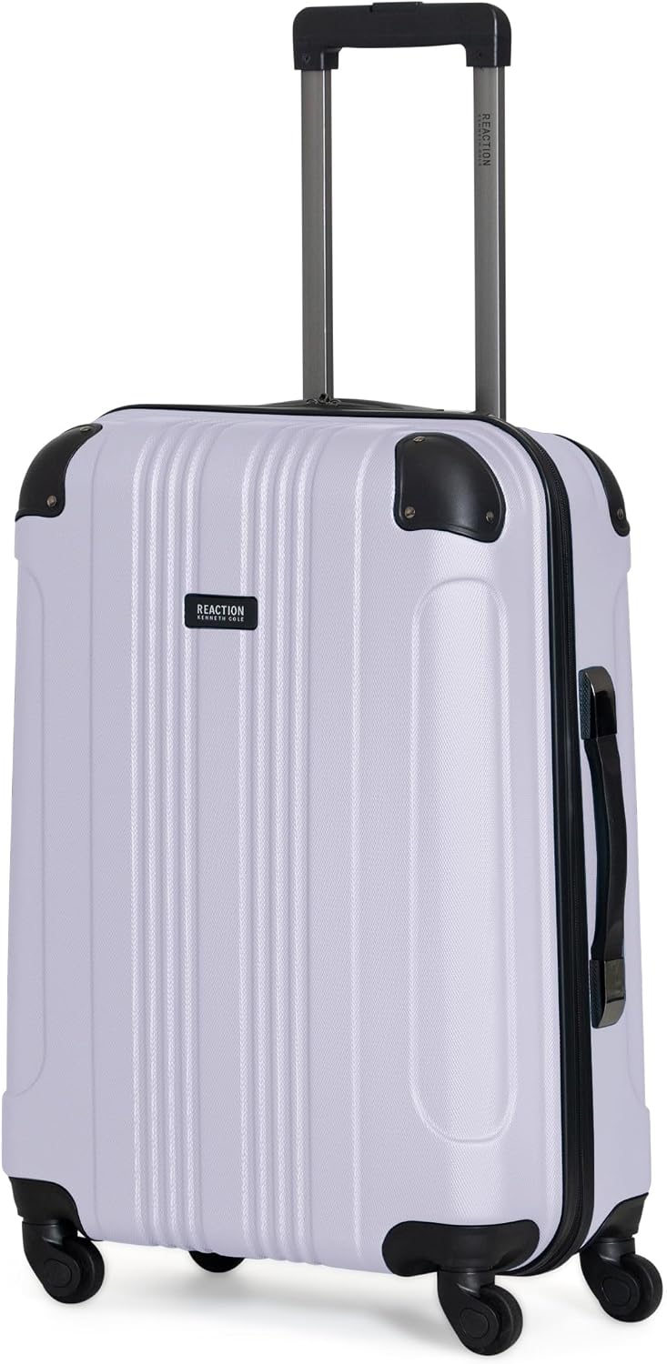 Kenneth Cole REACTION Out of Bounds Lightweight Hardshell 4-Wheel Spinner Luggage, Teal, 20-Inch Carry On