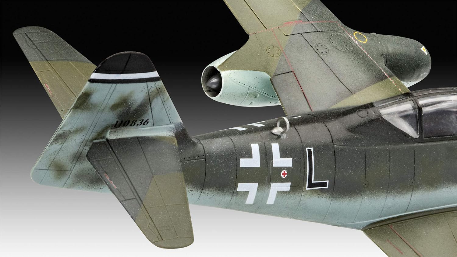 Revell RV03711 03711 Combat Set Me262 & P-51B Mustang Plastic Model kit 1:72 Scale, Unpainted