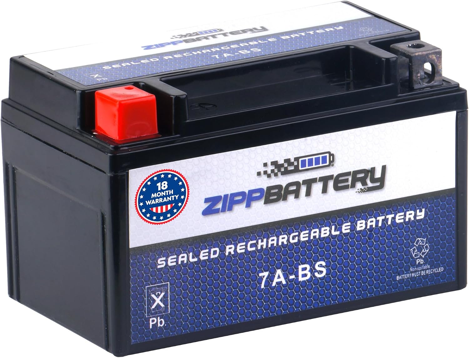 ZIPPBATTERY YTX30L-BS 12V 385 CCA AGM – Maintenance-Free 30Ah Battery for Harley, ATV, UTV, Jet Ski – T3 Nut & Bolt Terminal – Fits Harley Road King, Polaris Sportsman 850, Can-Am Outlander