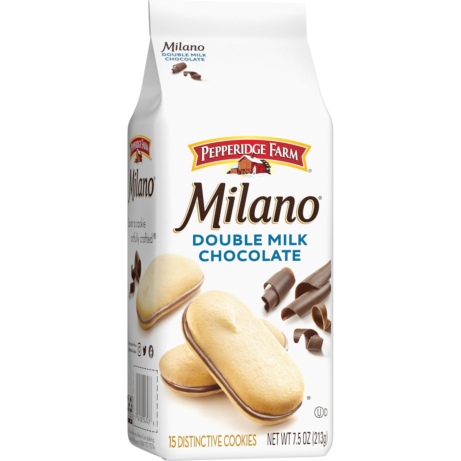 Pepperidge Farm Milano Milk Chocolate Cookies, 6 OZ Bag (15 Cookies)