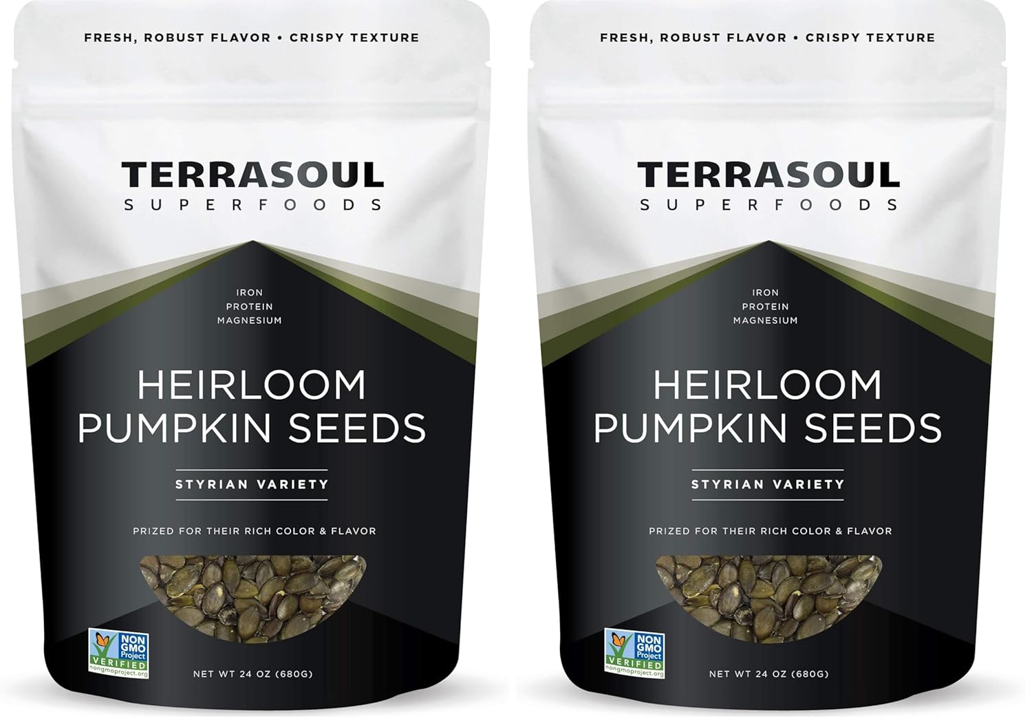 Terrasoul Superfoods Organic Heirloom Pumpkin Seeds, 1.5 Lbs - Sourced from Europe, Keto, Raw, Unsalted