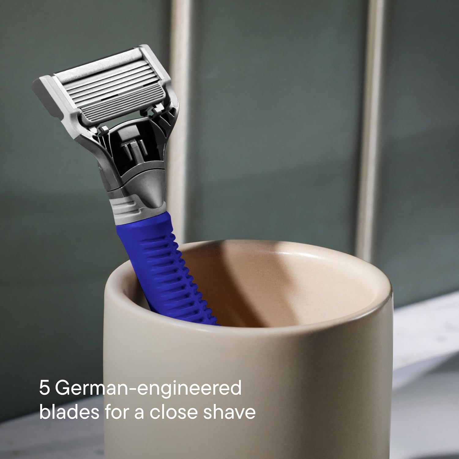 Harry's Original Shaving Kit for Men - Razor Handle, 3 Refills, Shave Gel