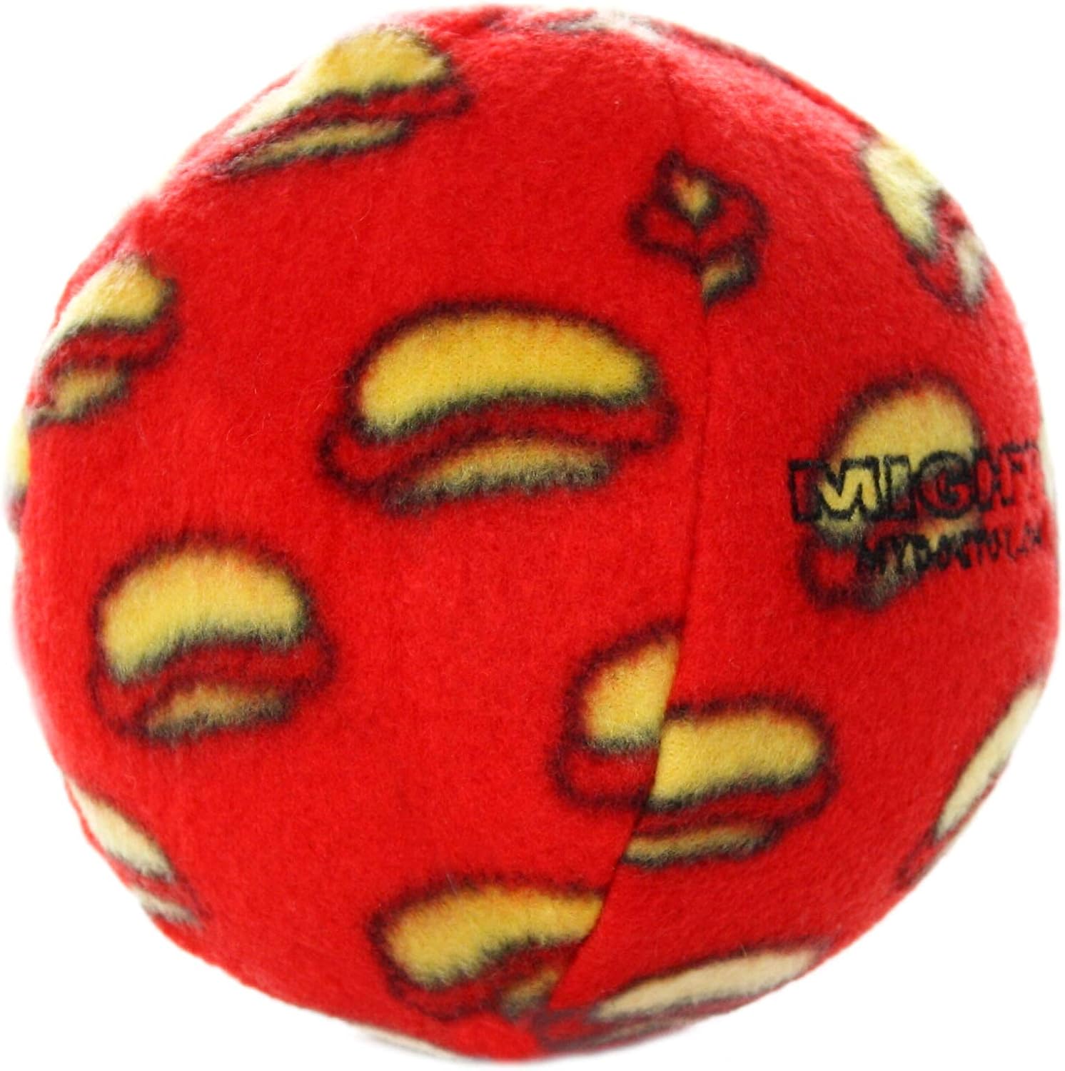 MIGHTY Tuffy 2 Pack Medium Ball Dog Toy: Ultra Durable Plush Toy with Multiple Layers & Reinforced Seams, Washable and Floats, Vinyl Ball & Fleece