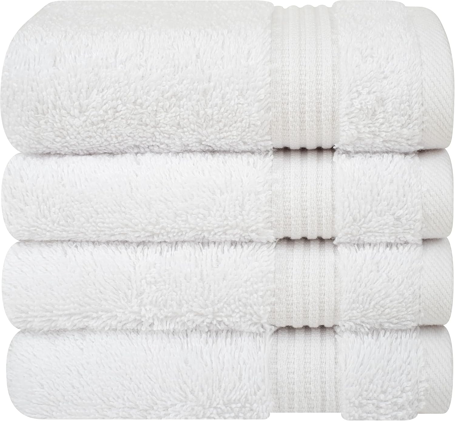 Cotton Paradise Towel Set of 6, 2 Bath Towels, 2 Hand Towels and 2 Washcloths Towels for Bathroom Sets, Smoke Gray