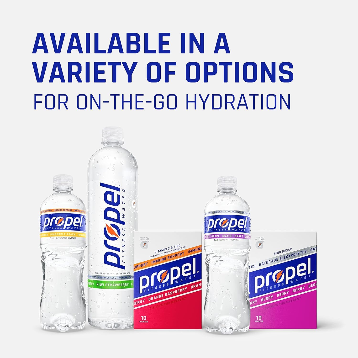 Propel, Kiwi Strawberry, Zero Calorie Sports Drinking Water with Electrolytes and Vitamins C&E, 16.9 Fl Oz (12 Count)
