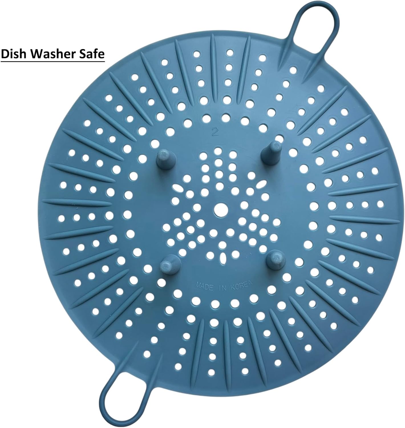 Korean Made Silicone Steamer Basket 10' Size, Silicone Steamer Insert for Pot Flexible Design (Gray) Stocking Stuffer