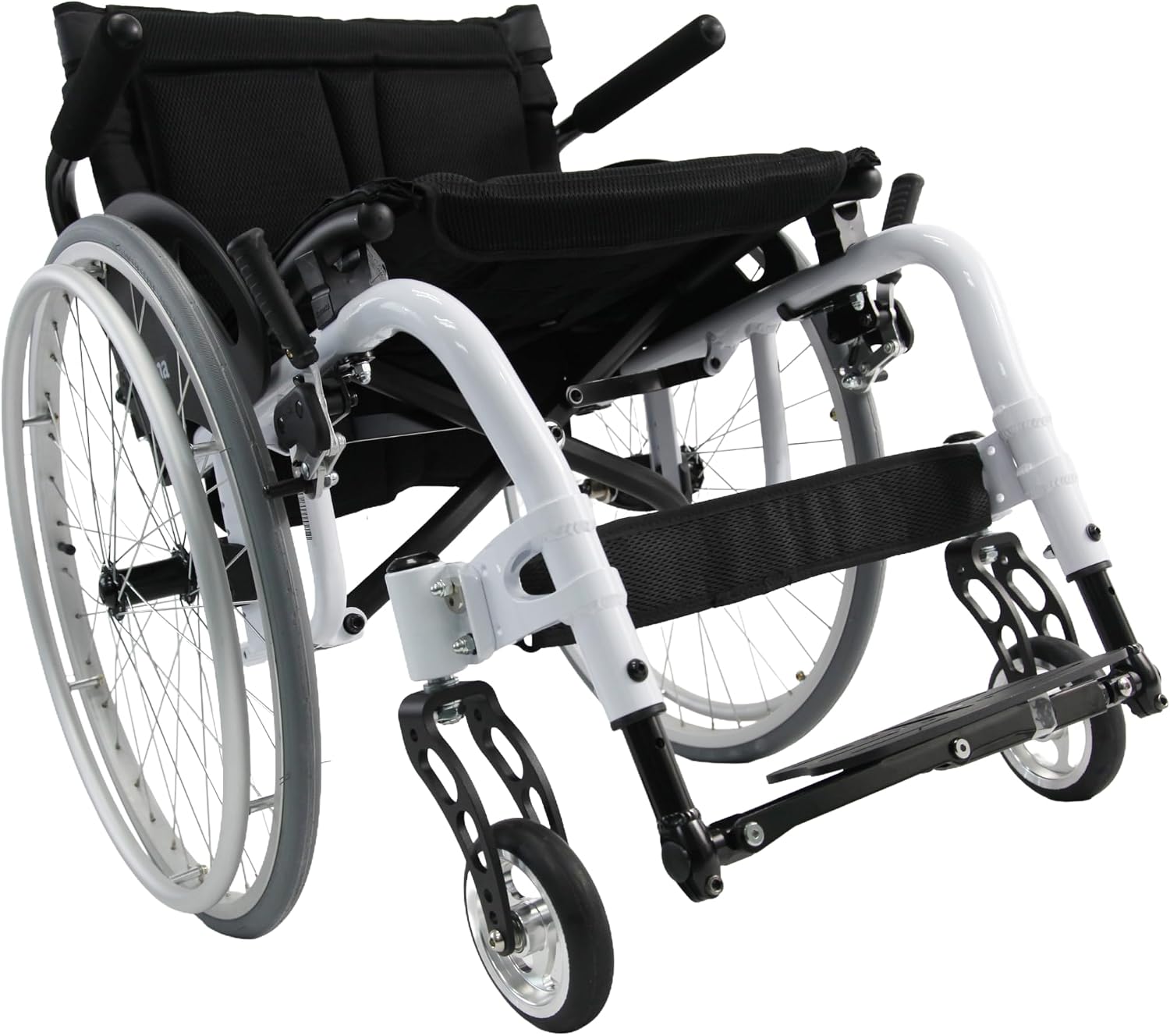 Karman White Frame Ultra Lightweight Wheelchair, 18" D x 18" D