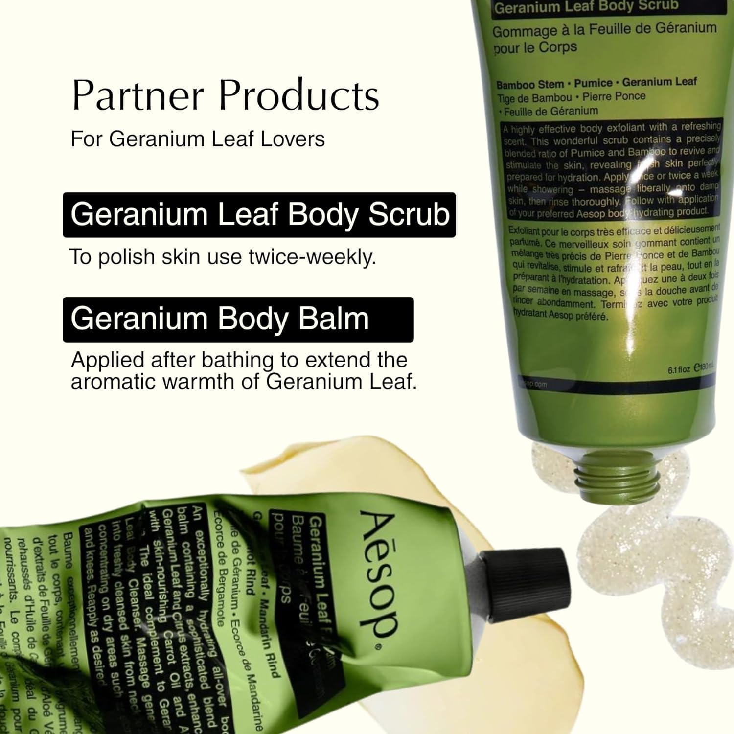 Aesop Geranium Leaf Body Cleanser | Gentle Shower Gel with Geranium, Mandarin and Bergamot Essential Oil Blend to Refresh & Balance Skin | 500 mL / 16.9 oz