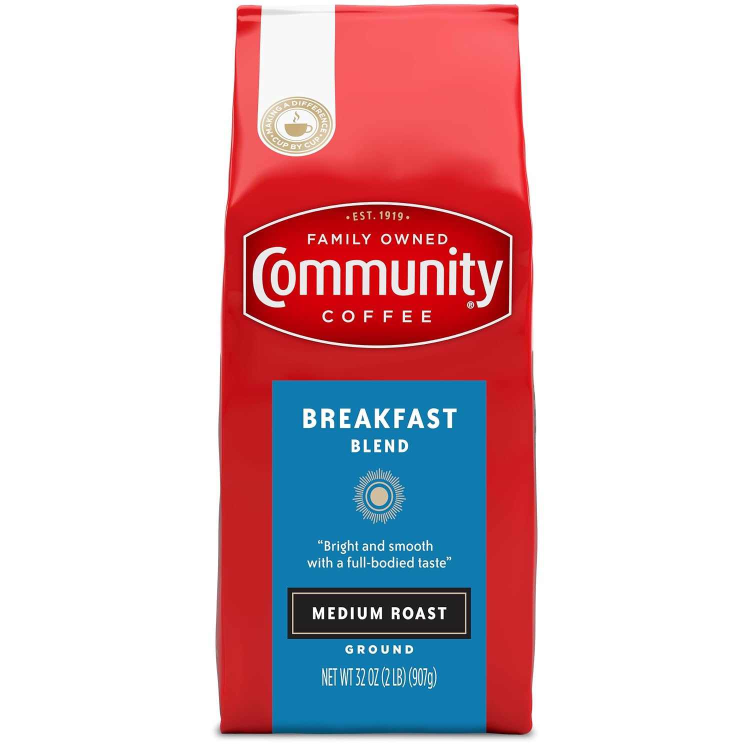 Community Coffee French Roast, Ground Coffee, Extra Dark Roast, 12 Ounce Bag (Pack of 1)