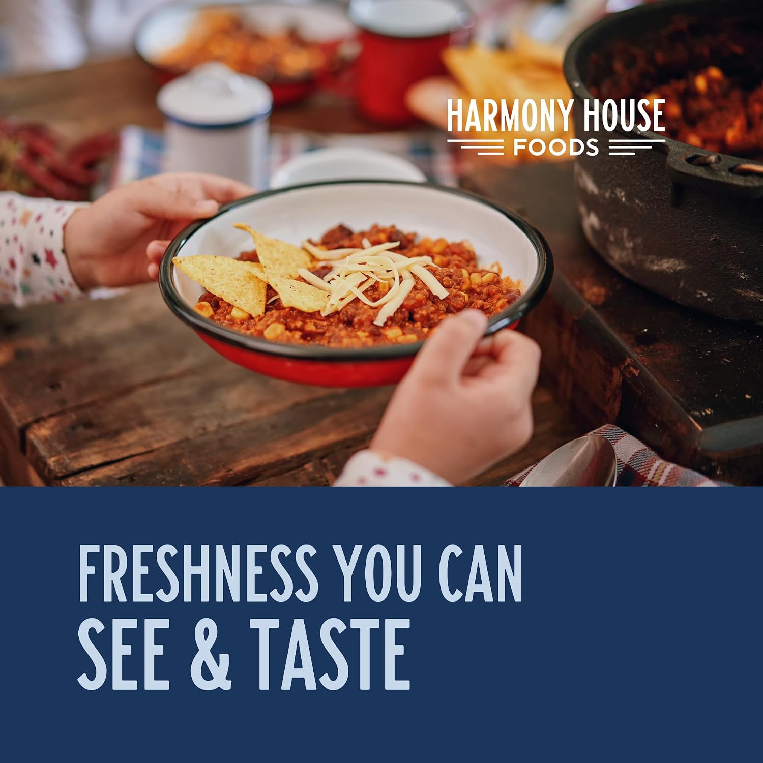 Harmony House Dried Mixed Bell Peppers, Diced – Dehydrated Vegetables for Cooking, Camping, Emergency Supply and More