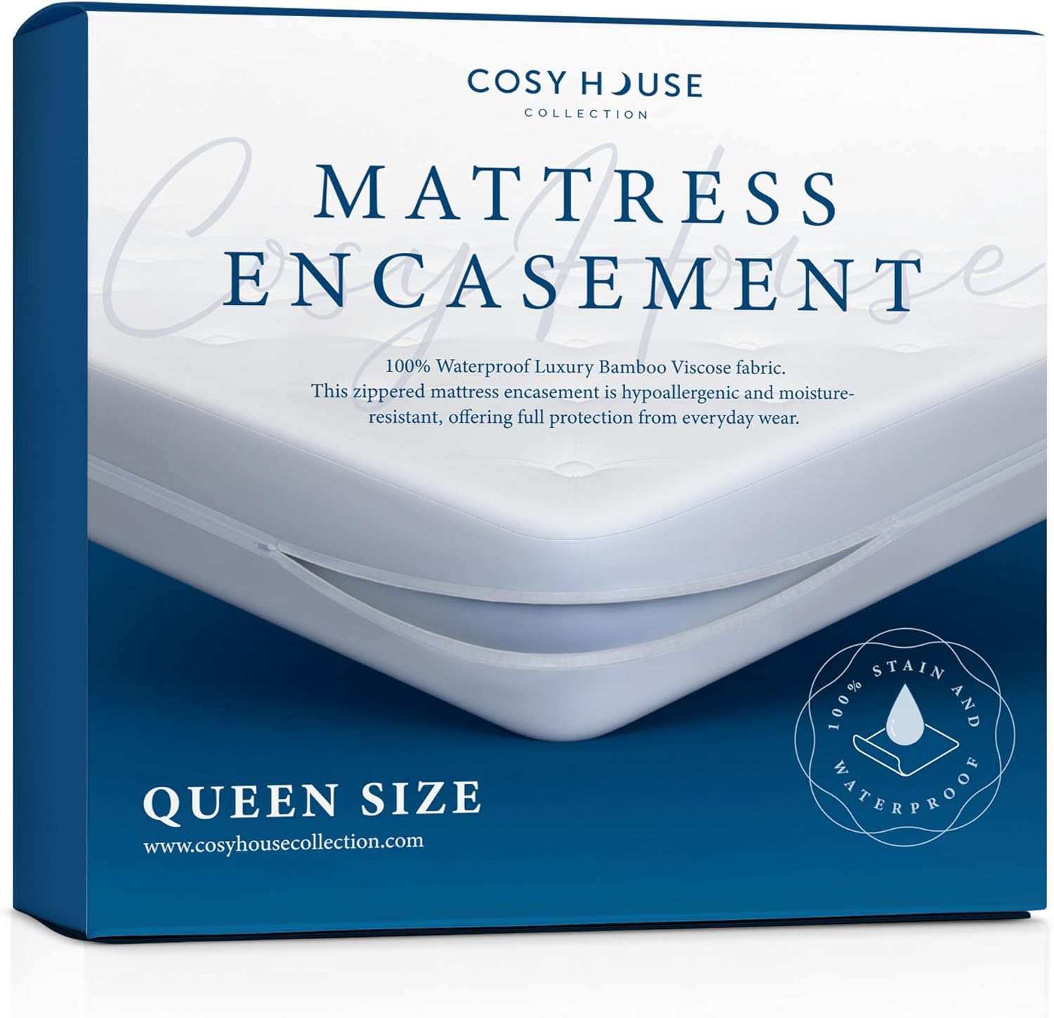 Cosy House Collection Luxury Zippered Mattress Encasement