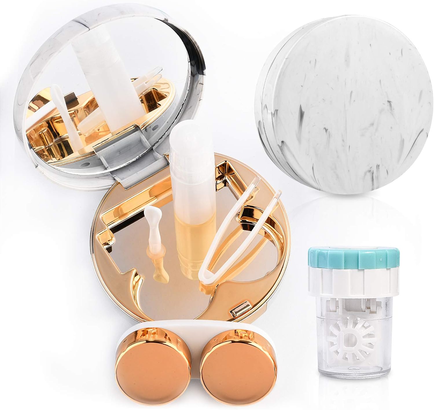 Lasiyanor Contact Lens Travel Kit with Cleaner Washer