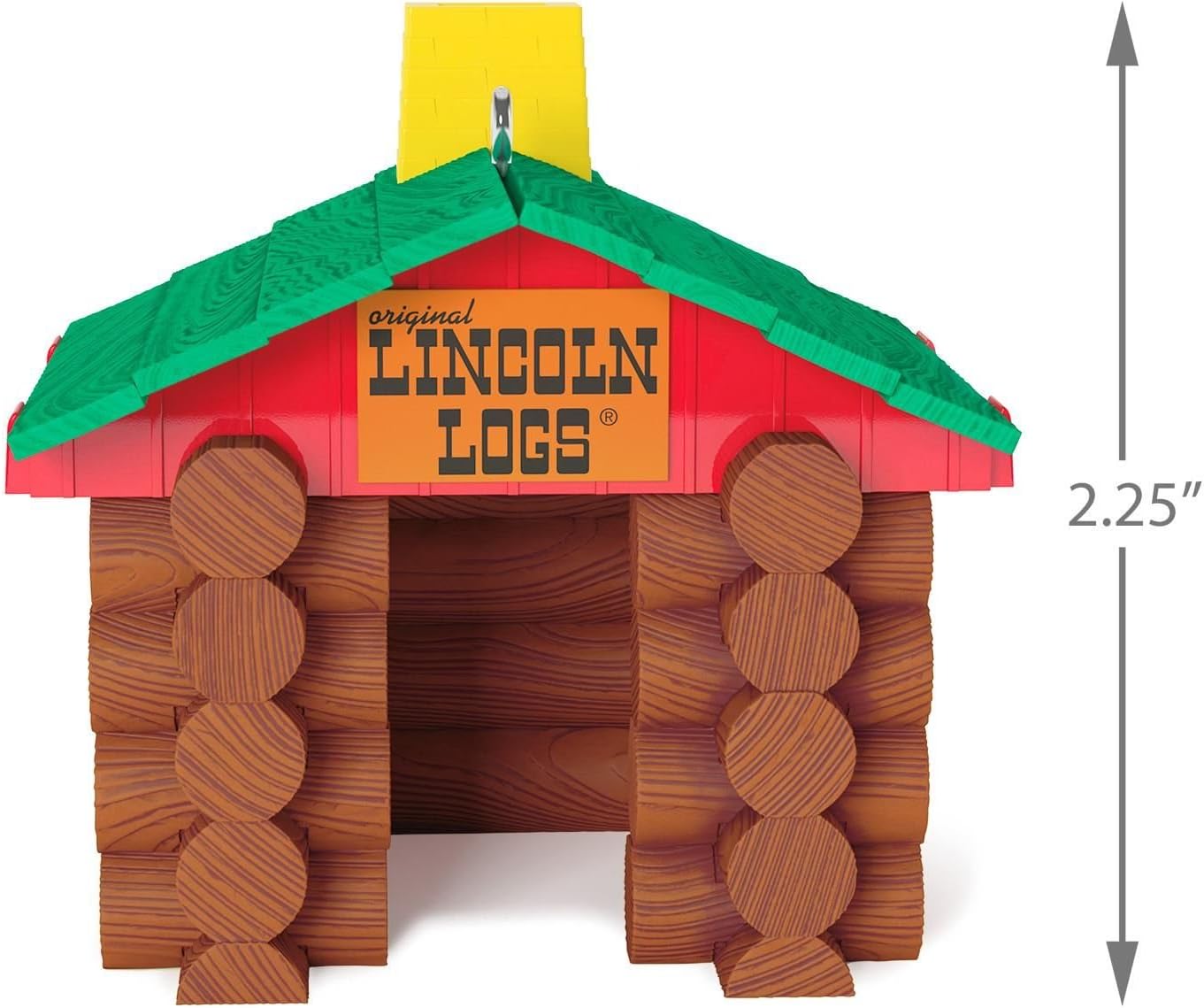 Hallmark 1595QXI1392 Hasbro Lincoln Logs Keepsake Christmas Ornaments