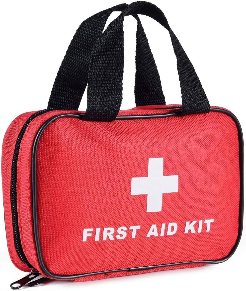 SlimK Small First Aid Kit for Car Travel & Outdoor Emergency Like Minor Cuts, Scratch
