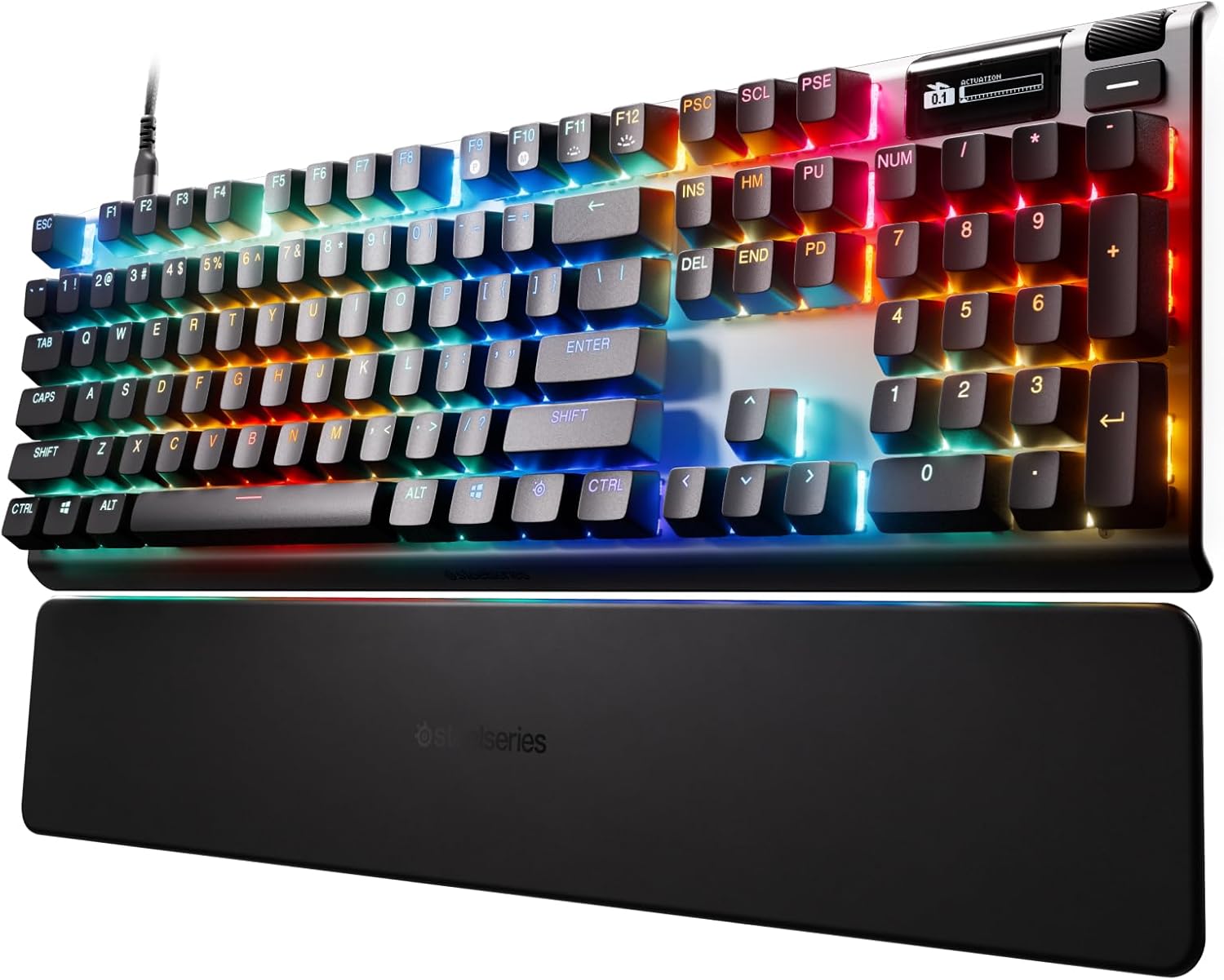 SteelSeries Apex Pro Gen 3 OmniPoint 3.0 HyperMagnetic Switches Adjustable Actuation Rapid Trigger Game-Ready Presets Protection Mode Rapid Tap/SOCD