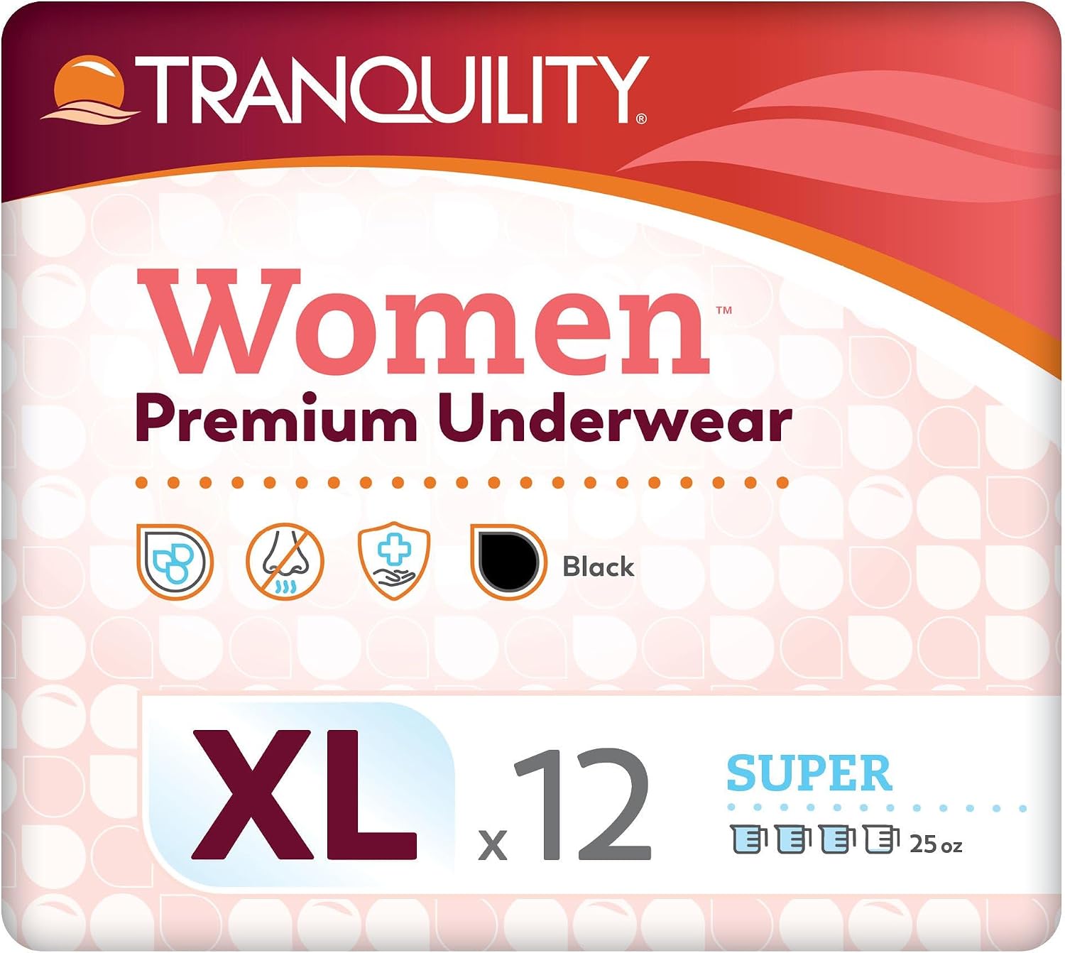 Tranquility Premium Daytime Disposable Absorbent Underwear, L, 54 in, 16 ct | Breathable All-Day Comfort, Adult Diapers