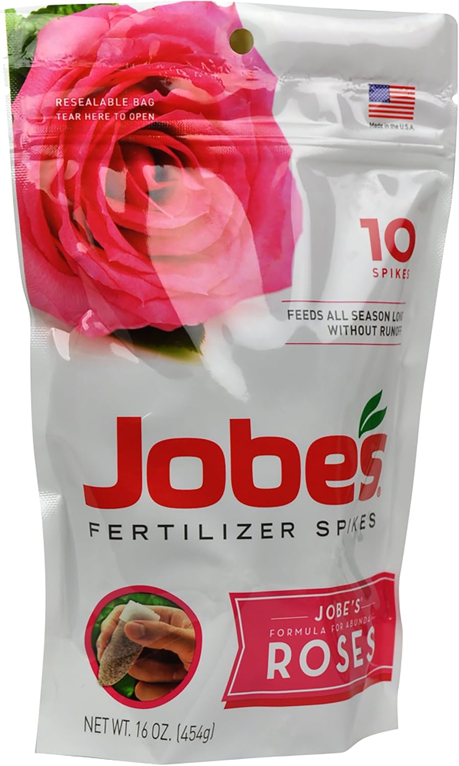 Jobe’s Garden Fertilizer Spikes, Organic Fertilizer for Azaleas, Camellias, Rhododendrons, and Other Acid Loving Plants, 10 Count