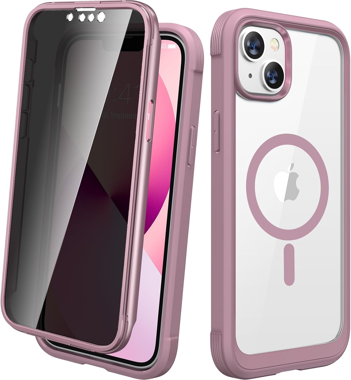 Diaclara Designed for iPhone 12 Mini Case, Full Body Rugged with Built-in Touch Sensitive Anti-Scratch Screen Protector