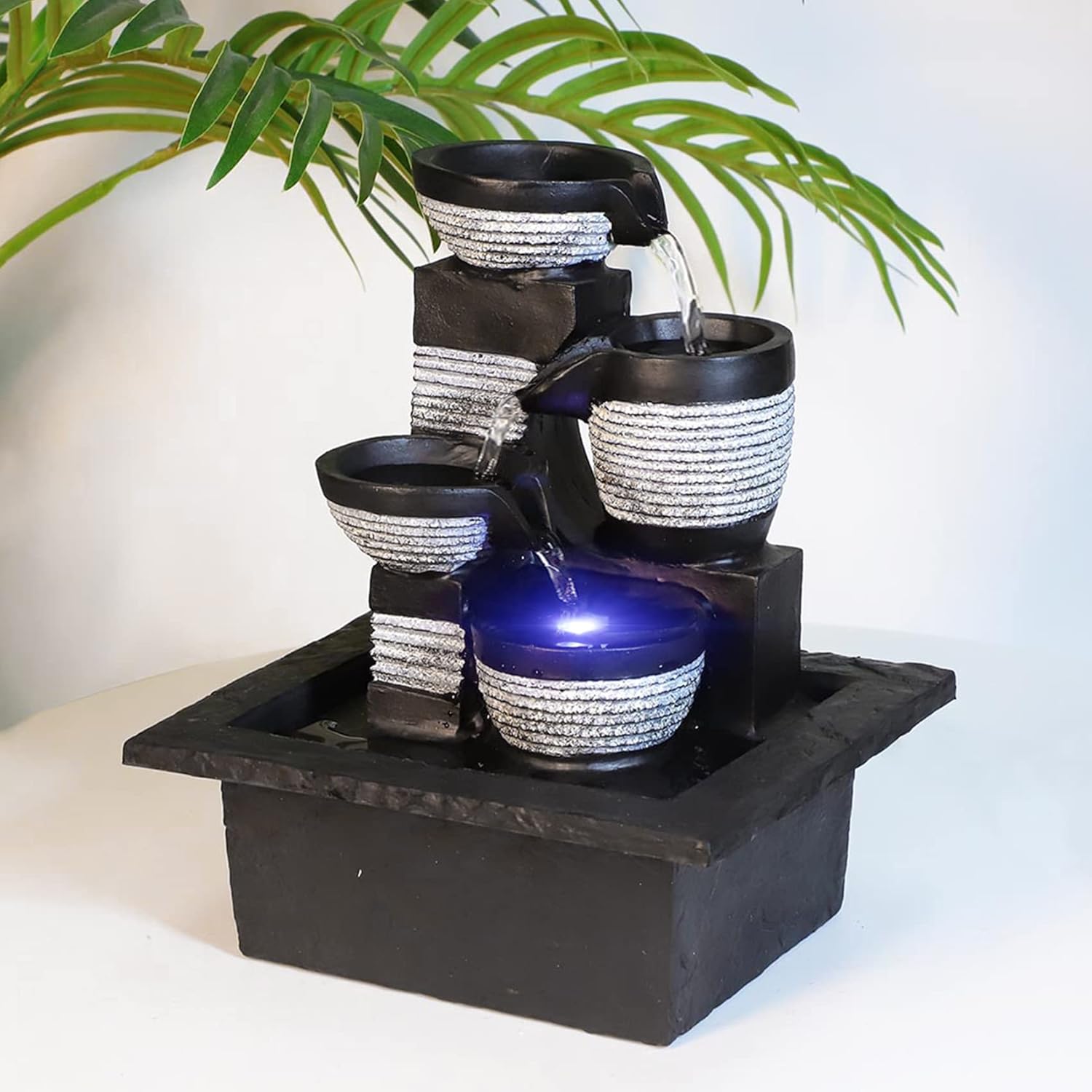 Resin LED Indoor Water Fountains | Office, Home Relocation Gifts