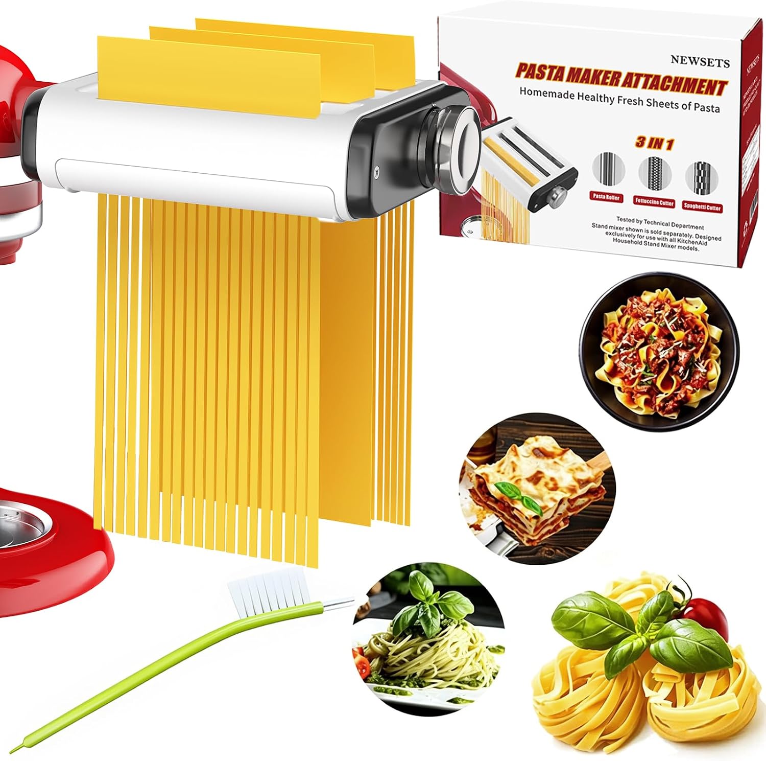 Pasta Maker Attachment for All Kitchenaid Mixers