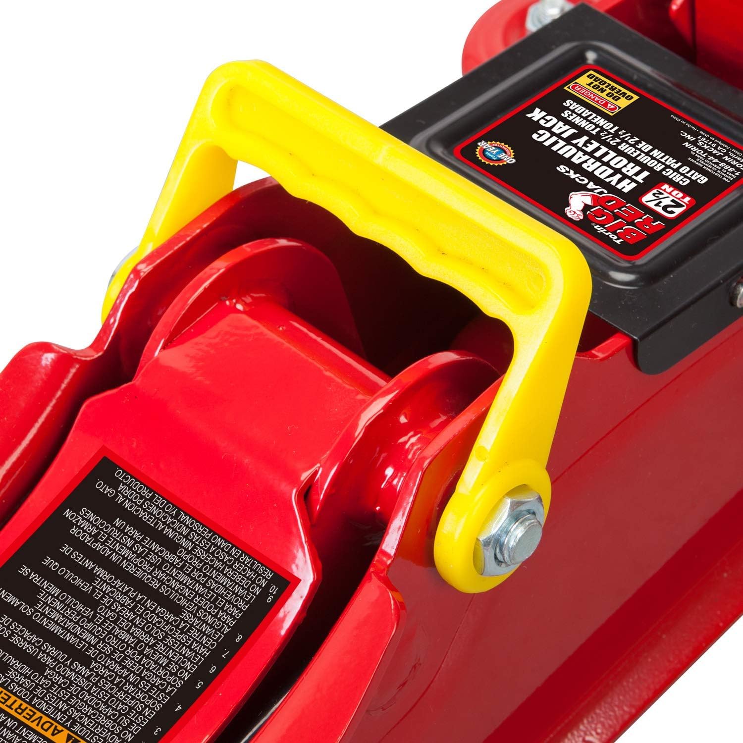 BIG RED AT84007R Torin Hydraulic Low Profile Service/Floor Jack with Dual Piston Quick Lift Pump, 4 Ton (8,000 lb) Capacity, Red