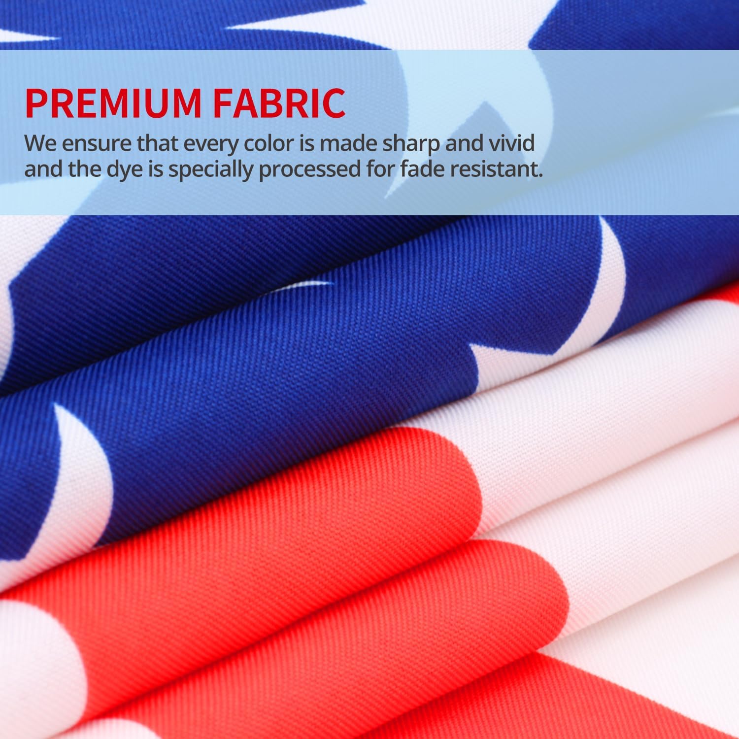 ANLEY Fly Breeze American National Flag 4x6 Foot Polyester - Vivid Color and Fade proof - Canvas Header and Brass Grommets - Banner Flags 4 X 6 Ft