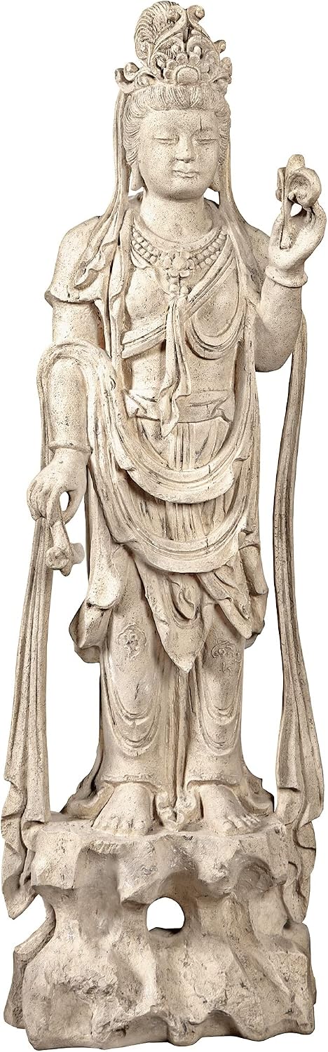 Design Toscano Neolithic Style Gaia Earth Mother Woman Indoor/Outdoor Garden Statue, 40 inches tall, Cast Stone Resin, Rough Stone Finish