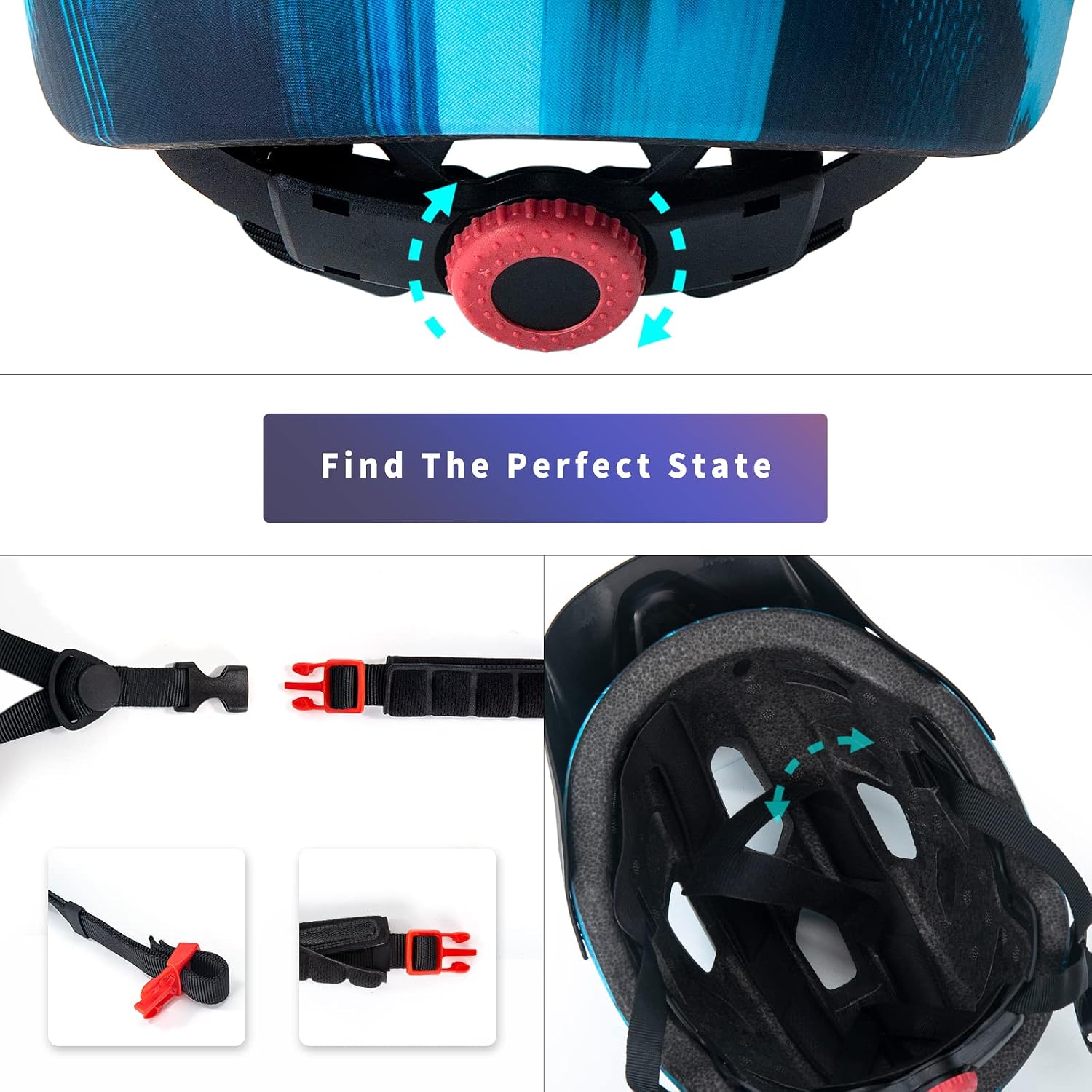 Kids Helmet, SIFVO Kids Bike Helmet Boys and Girls Bike Helmet with Cool Visor Helmet for Kids 5-14