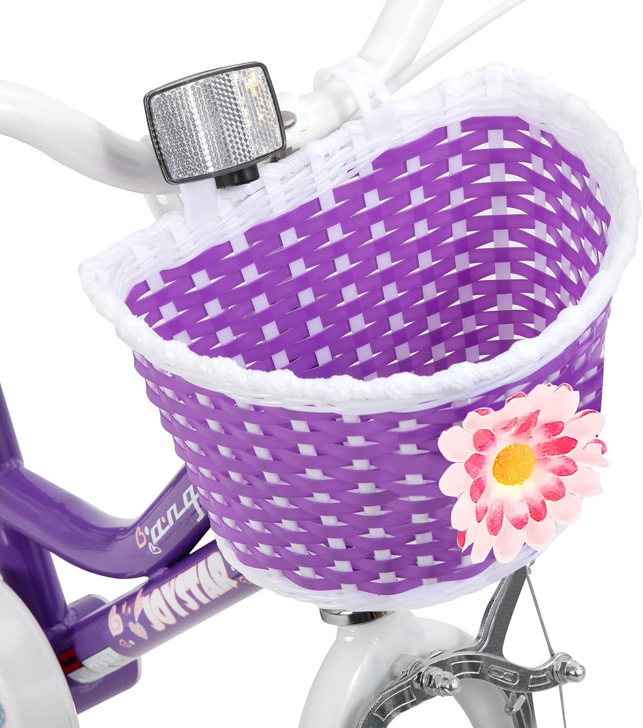JOYSTAR Angel Girls Bike for Toddlers and Kids Ages 2-12 Years | 12-20 Inch Kids Bike with Training Wheels & Basket, 20 24“ Bicycle with Kickstand