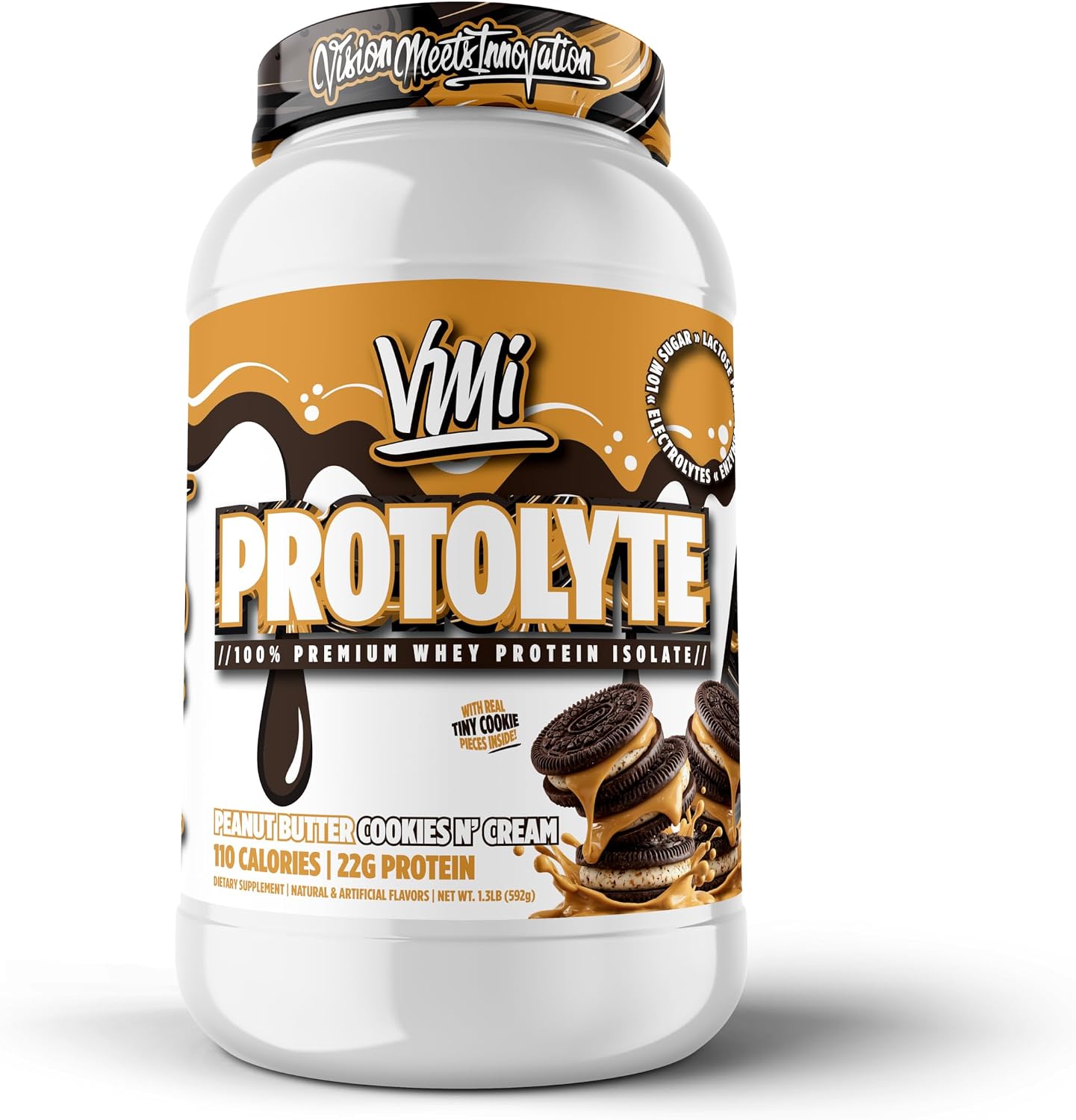 VMI Sports | ProtoLyte Whey Isolate Protein Powder | Low Calorie Whey for Weight Loss and Muscle Gain | Digestive Enzymes | Non-GMO (1.6 lb, Chocolate Fudge Cookie) | Premium whey isolate protein powder for smooth mixing in shakes smoothies and convenien…