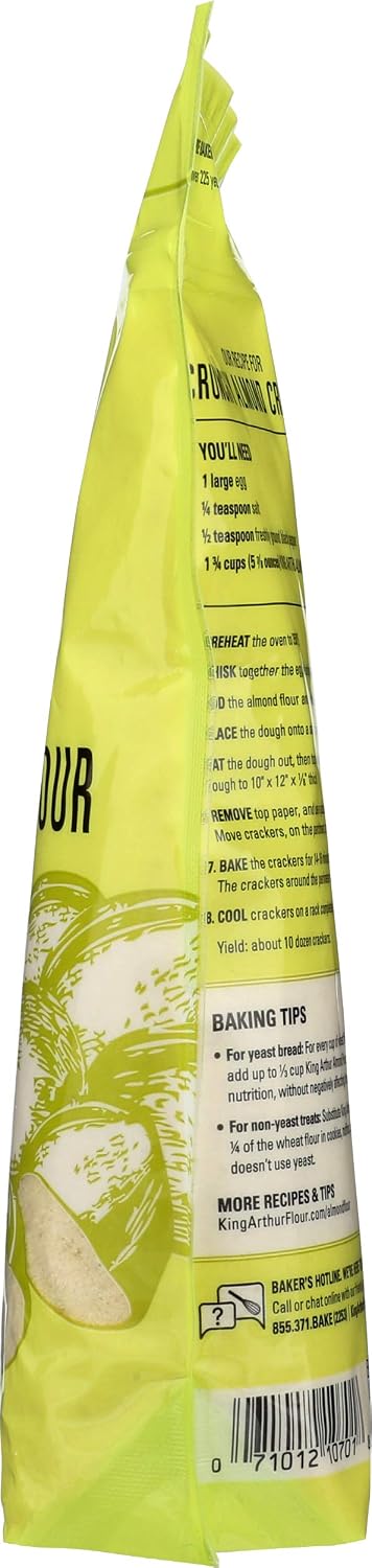 King Arthur, Almond Flour, Certified Gluten-Free, Non-GMO Project Verified, Certified Kosher, Finely Ground, 16 Ounces, 4 Count