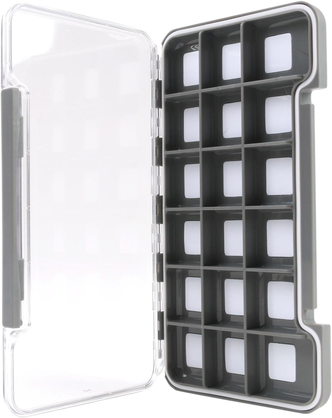 Maxcatch Super Slim Magnetic Back Waterproof Fly Fishing Box: 6, 12, or 18 Compartments(HB96B (8 Compartments))