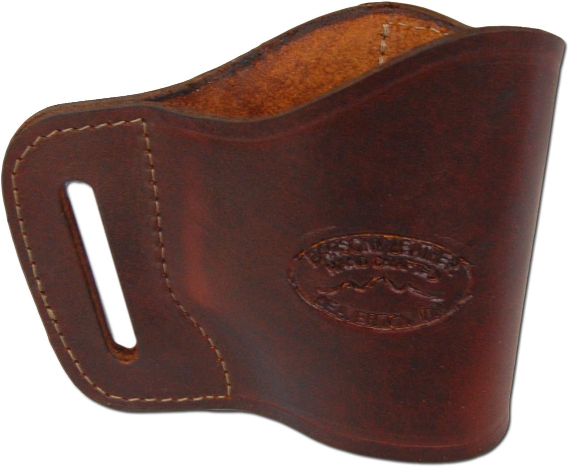 Barsony New Burgundy Leather Yaqui Style Gun OWB Holster for Compact Sub-Compact 9mm 40 45