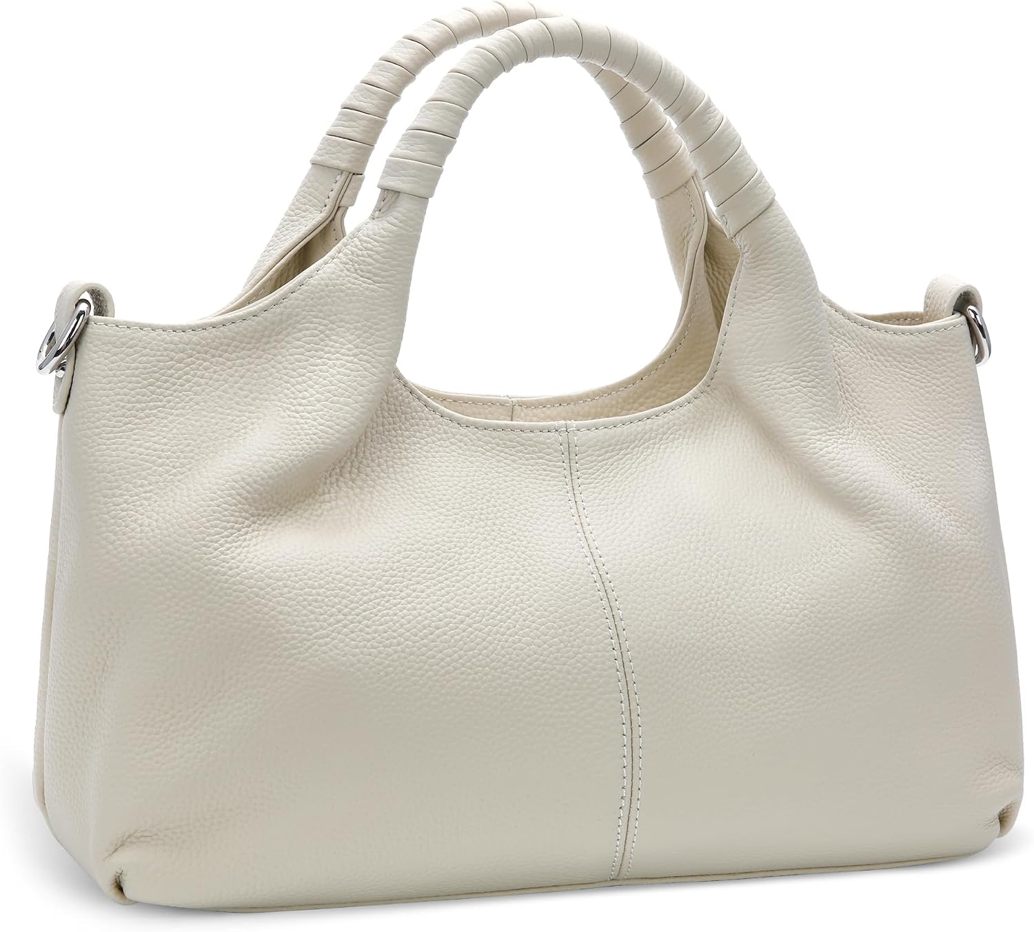 Iswee Leather Satchel Women Purse and Handbag Crossbody Shoulder Bag Hobo | Genuine Cowhide Leather Tote Top Handle Bag Soft & Durable Medium Size Bags with Detachable Multiple Pocketbooks Trendy