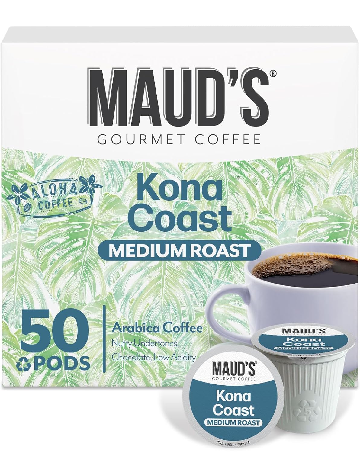 Maud's Family Pack Coffee Pods Variety Pack, 136ct, 12 Assorted Flavors | Medium Roast Flavored Coffee in Single Serve Pods – 100% Arabica Coffee, Compatible with Keurig Coffee Makers